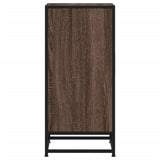 Sideboard Brown Oak 35,5x35x76 cm Engineered Wood and Metal 848943