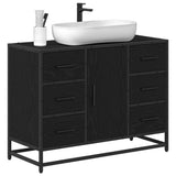 Bathroom Cabinet Black Oak 80 x 33 x 60 cm Engineered Wood 883633