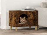 Cat House Smoked Oak 51 x 30 x 52 cm Engineered Wood 8000667