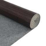 Room Divider Dark Brown Width 800 cm Height 165 cm Bamboo 377016
