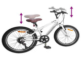 Mountain Bike 20'' 6-Speed for 5-8 Years Old White 42009746