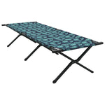 Folding Camping Bed Folding Manual Leaf pattern Oxford fabric 42003197