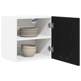 Hanging Cabinet 2 pcs Black Oak and White 40 x 31 x 40 cm 884133