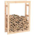 ZNTS Firewood Rack 80x25x100 cm Solid Wood Pine 822417