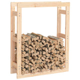 ZNTS Firewood Rack 80x25x100 cm Solid Wood Pine 822417