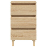 Bed Cabinet Sonoma oak Engineered wood, solid eucalyptus wood 805893