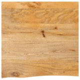 Table Top Live Edge 60x60x2.5 cm Solid Wood Mango 370450