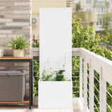 Garden Privacy Screen White 50 x 32 x 150 cm Cold-rolled steel 876442