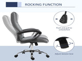 Linen-Look Swivel Office Chair - Dark Grey T3398P342259