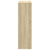 Room Divider Bookcase 3-Tier Sonoma Oak 99x29x99 cm Engineered Wood 857960