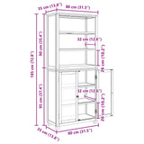 Storage Furniture Set with Storage Brown Engineered wood 3328624