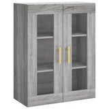 Highboard Grey Sonoma 69.5x34x180 cm Engineered Wood 3198335