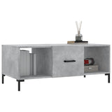 Coffee Table Concrete Grey 102x50x40 cm Engineered Wood 829304