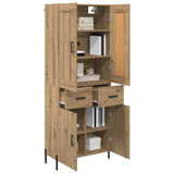 Highboard 2 pcs Artisan Oak 69.5 x 34 x 180 cm Engineered Wood 3415896