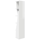Corner Cabinet 27.5x27x140cm Engineered Wood High Gloss White 889869