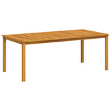 9-Piece Garden Dining Set Natural Solid Acacia Wood 3434585