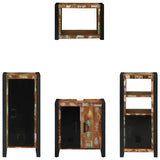 Bathroom Furniture Set 4 pcs Multicolour Solid Reclaimed Wood 3305677