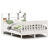 Bed Frame without Mattress White 120x190 cm Small Double Solid Wood Pine 3323240
