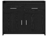 Sideboard Black Oak 75 x 36 x 80 cm Engineered Wood 8011116
