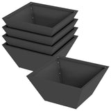 Garden Planter 5 pcs Black 35 x 35 x 15 cm Cold-rolled Steel 873797