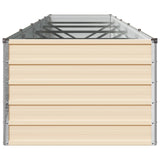 Raised Garden Bed Ivory 400 x 80 x 55 cm cold-rolled steel 8006436