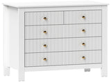 Elegant Chest of Five Drawers - White T3398P330519