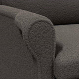 Armchair Dark grey 76 x 94 x 102 cm Sharpa Fabric 42009854
