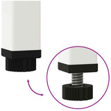 Raised Garden Planter White 60 x 26 x 45 cm Steel 865884