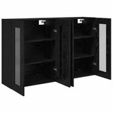 Wall Cabinets 2 pcs Black Oak 69.5 x 34 x 90 cm Engineered Wood 3402688