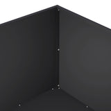 Garden Planter 2 pcs Black 60 x 60 x 40 cm Cold-rolled Steel 8005093