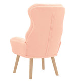 Armchair Pink 69 x 74 x 93 cm Sherpa Fabric 42001882