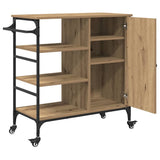 Kitchen Trolley Artisan Oak 87.5 x 39 x 84.5 cm Engineered Wood 871664