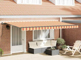 Retractable Awning Yellow 400 x 200 cm Fabric 3329832