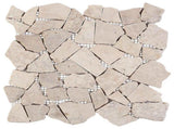 Mosaic Tiles Cream 30 x 30 cm Marble 42033527