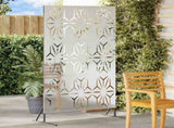 Privacy Screen 100 x 50 x 180 cm Galvanised Steel Silver 868589