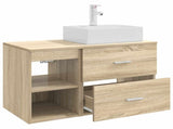 Bathroom Furniture Set 2 pcs Sonoma Oak Engineered Wood 3403890