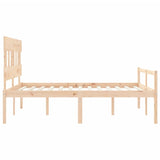 Senior Bed without Mattress 160x200 cm Solid Wood 3195426