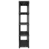 Storage Shelf 5-Tier Black 91.5x45.7x185 cm Plastic 147686