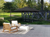2.5M Garden Cantilever Parasol, Offset Roma Patio Umbrella Hanging Sun Shade Canopy Shelter with T3398P315972