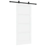 Sliding Door ORKDAL White 86 x 198.5 cm Solid Pine Wood 3333455
