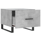 Coffee Tables 2 pcs Concrete Grey 50x50x40 cm Engineered Wood 829453