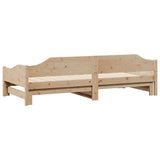 Daybed with Trundle without Mattress 90x190 cm Single Solid Wood 850908