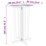 5 Piece Folding Bar Set Solid Wood Teak 3100778