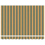 Retractable Awning Manual Green and yellow 300 x 250 cm Fabric 3330164