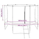 Safety Net for 3.66 m Round Trampoline 142098