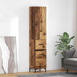 Highboard Old Wood 69.5 x 34 x 180 cm Engineered Wood 3415774