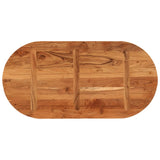 Table Top 120x60x3.8 cm Oval Solid Wood Acacia 370100