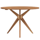 Garden Table Round 110x75 cm Solid Wood Acacia 367835