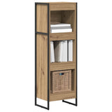 Book Cabinet Artisian Oak 40 x 30 x 121 cm Engineered Wood 886371