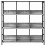 Bookshelf Grey Sonoma 102 x 32 x 104.5 cm Engineered Wood 884009